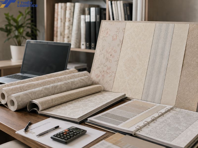 nhập khẩu giấy dán tường